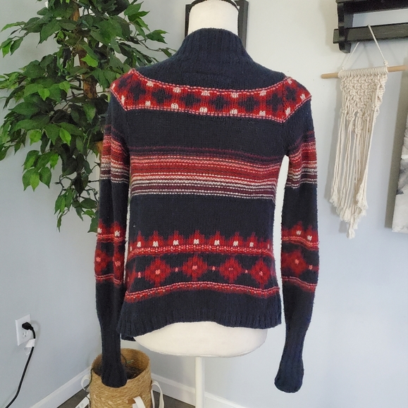 Vintage Abercrombie & Fitch chunky open cardigan S/M - Picture 3 of 8